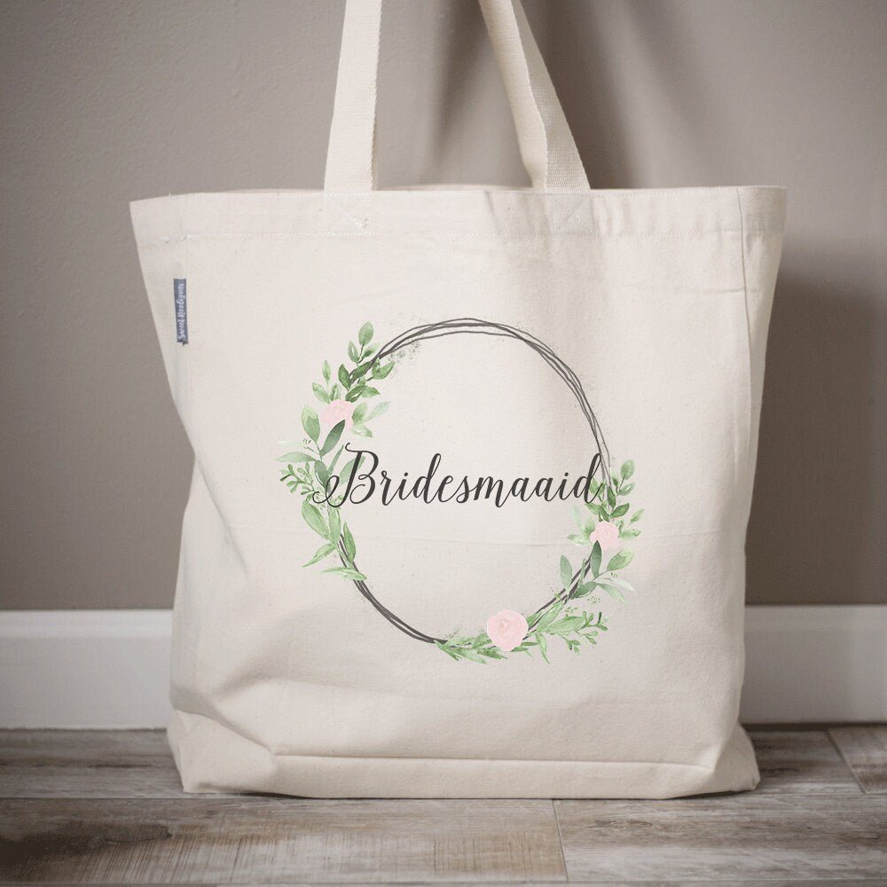 Load image into Gallery viewer, Bridesmaid Tote Bags | Bachelorette Party Tote Bags | Bridesmaid Tote Bags | Bridal Party Gift Bags | Personalized Tote Bags | Bridesmaid

