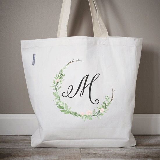 Customized Travel Tote Bag with Hook and Loop Closure - Personalized T