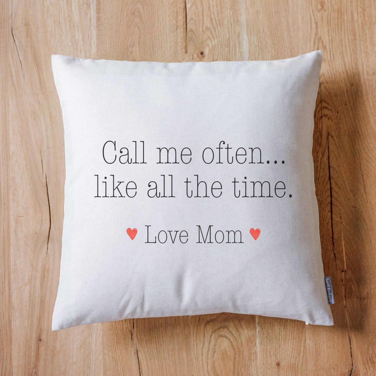Call Me Often | Call Mom Pillow | Gift For Daughter | Dorm Decor | Going Away Gift | Gift for Son | Gift For Son or Daughter Going Away
