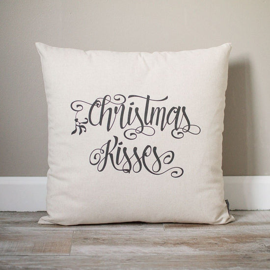 Christmas Kisses Pillow | Christmas Pillow | Holiday Pillow | Christmas Gift | Rustic Decor | Holiday Decor | Christmas Decor