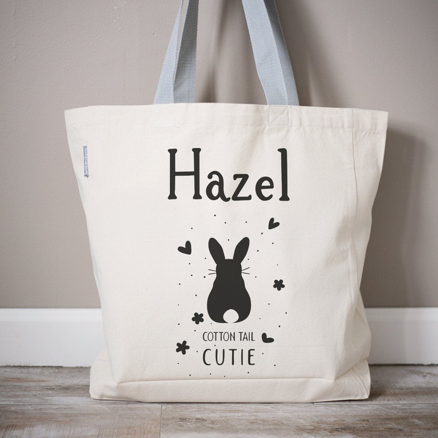 Load image into Gallery viewer, Cotton Tail Cutie Easter Bag | Personalized Easter Egg Hunt Bag | Easter Basket Filler | Easter Egg Hunt Basket | Egg Hunt Bag | Cotton Tail
