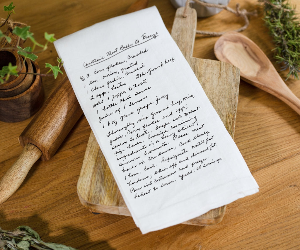 Custom Handwritten Recipe Tea Towel – Porter Lane Home