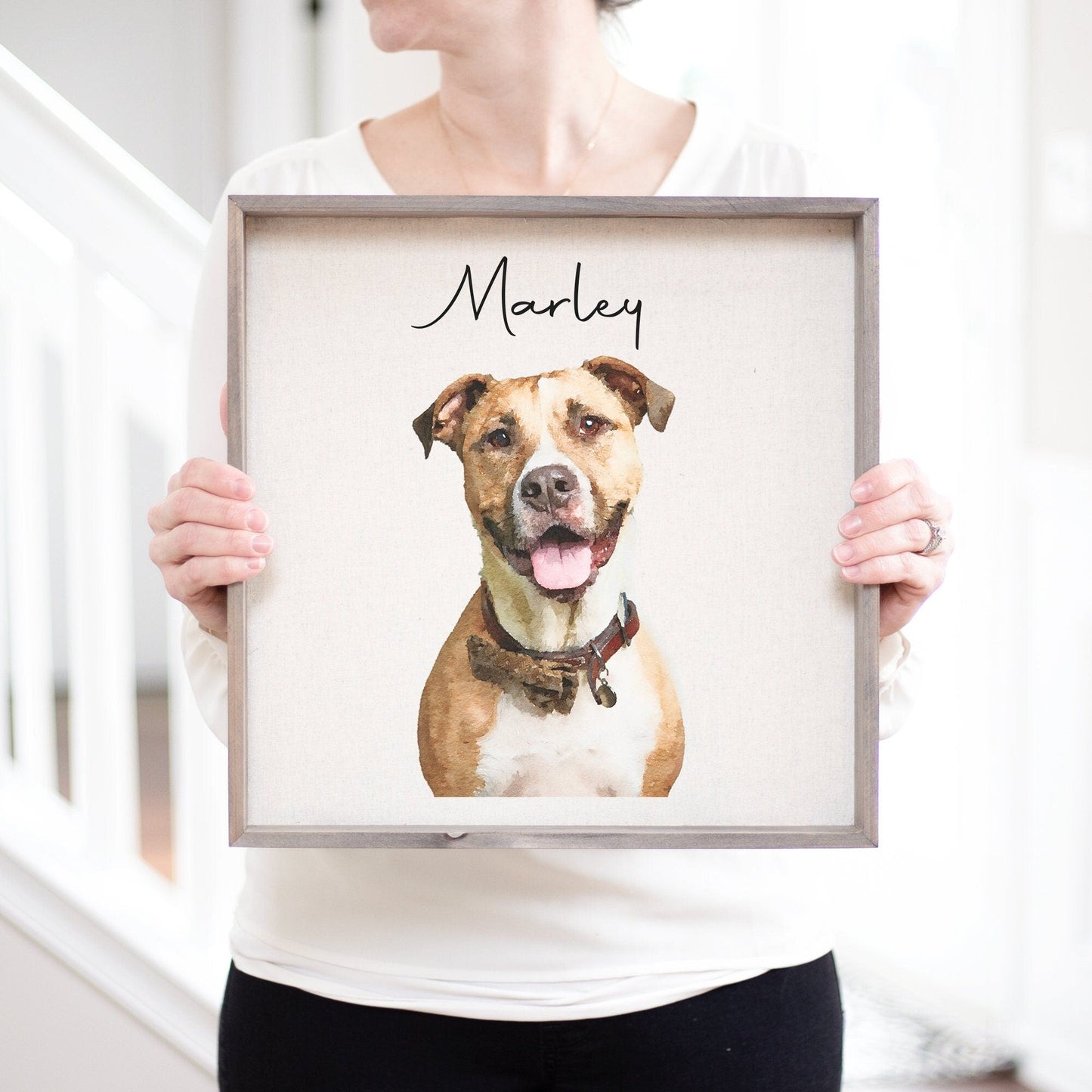 Custom Pet Portrait Watercolor | Personalized Dog Portrait | Custom Pet Portrait | Pet Gift | Dog Painting Pet Memorial Gift | Pet Painting