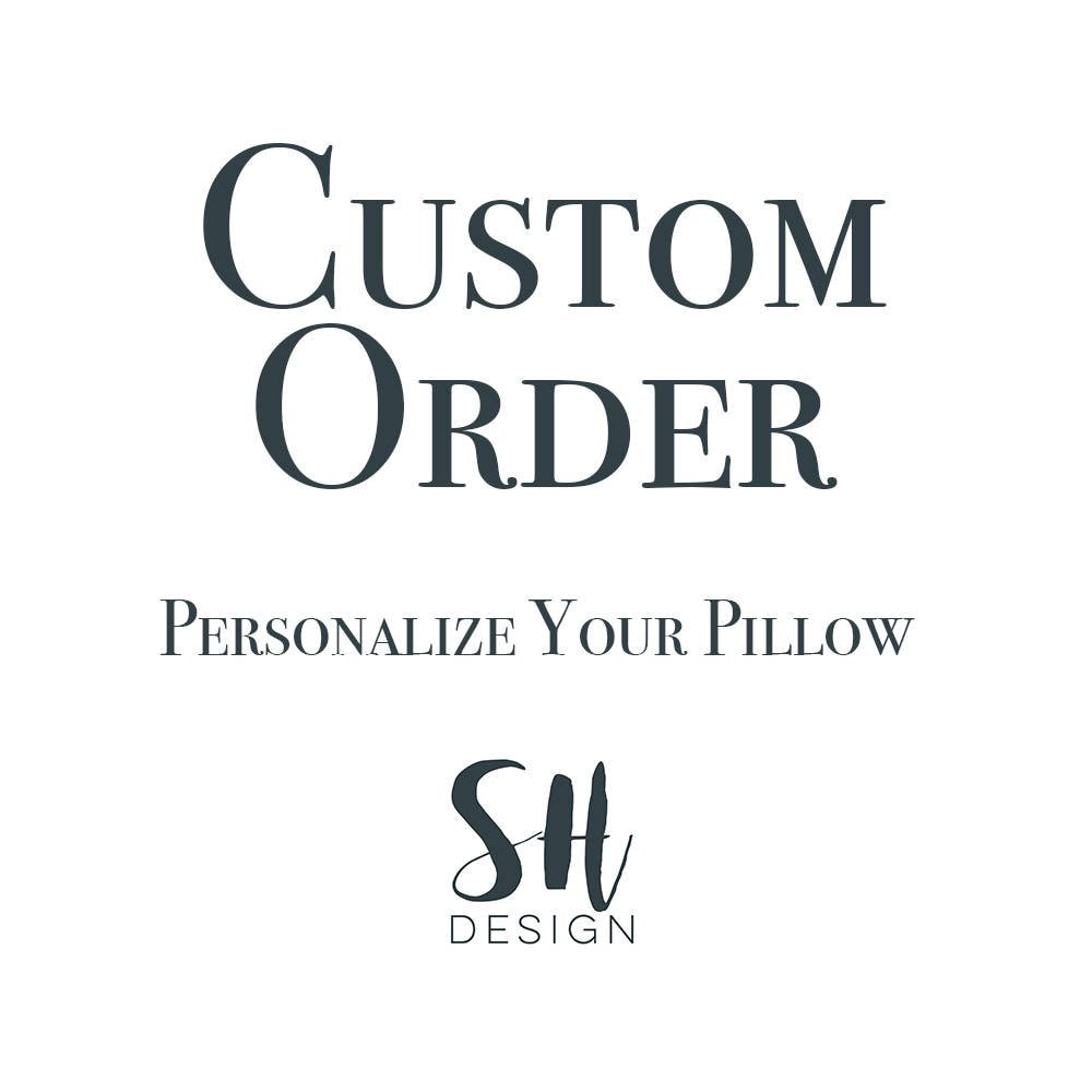 Custom Pillow | Personalized Pillow | Personalized Gift | Custom Gift | Monogrammed Gift | Rustic Home Decor | Home Decor | Custom Monogram
