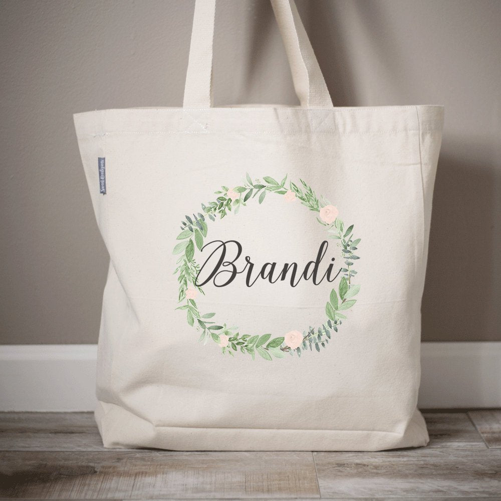 Load image into Gallery viewer, Custom Tote Bag | Personalized Gifts | Personalized Tote Bag | Personalized Bridal Gift | Monogrammed Bags | Monogram Personalized Bag
