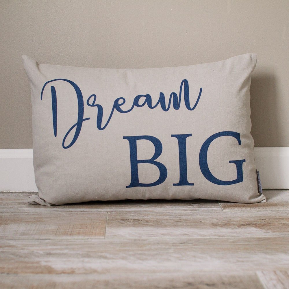 Dream Big Pillow | Personalized Pillow | Baby Nursery Decor | Personalized Gift | Monogrammed Gift | Rustic Home Decor | Home Decor