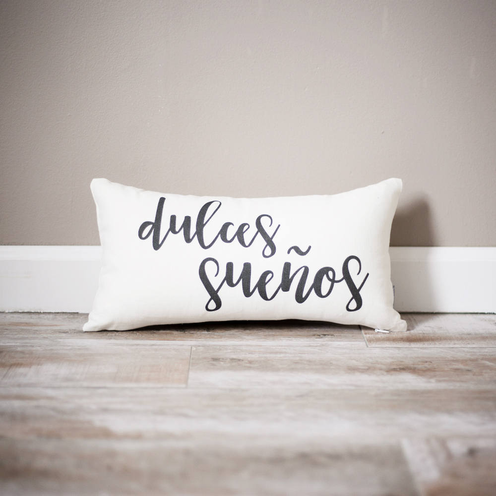 Dulces Suenos Pillow | Personalized Baby Pillow | Baby Nursery Pillow | Baby Pillow | Nursery Decor | Baby Gift | Nursery Pillow