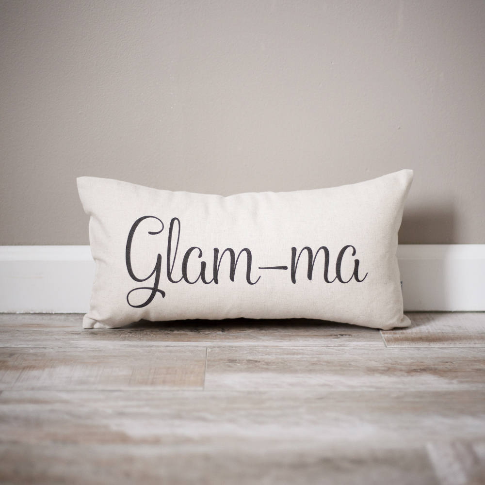 Load image into Gallery viewer, Glam-Ma Pillow | Mother&amp;#39;s Day Gift | Gift for Mom | Mom Gift | Gift for Moms | Handmade Pillow | Personalized Pillow | Mama
