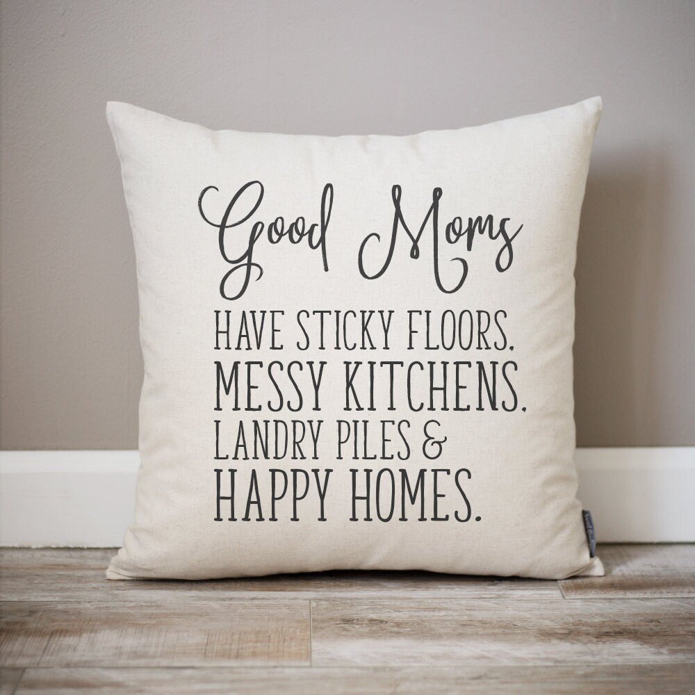 Load image into Gallery viewer, Good Moms Pillow | Mom Gift | Mother&amp;#39;s Day Gift | Gift for Mom | Rustic Home Decor | Personalized Pillow | Custom Pillow | Good Moms Gift

