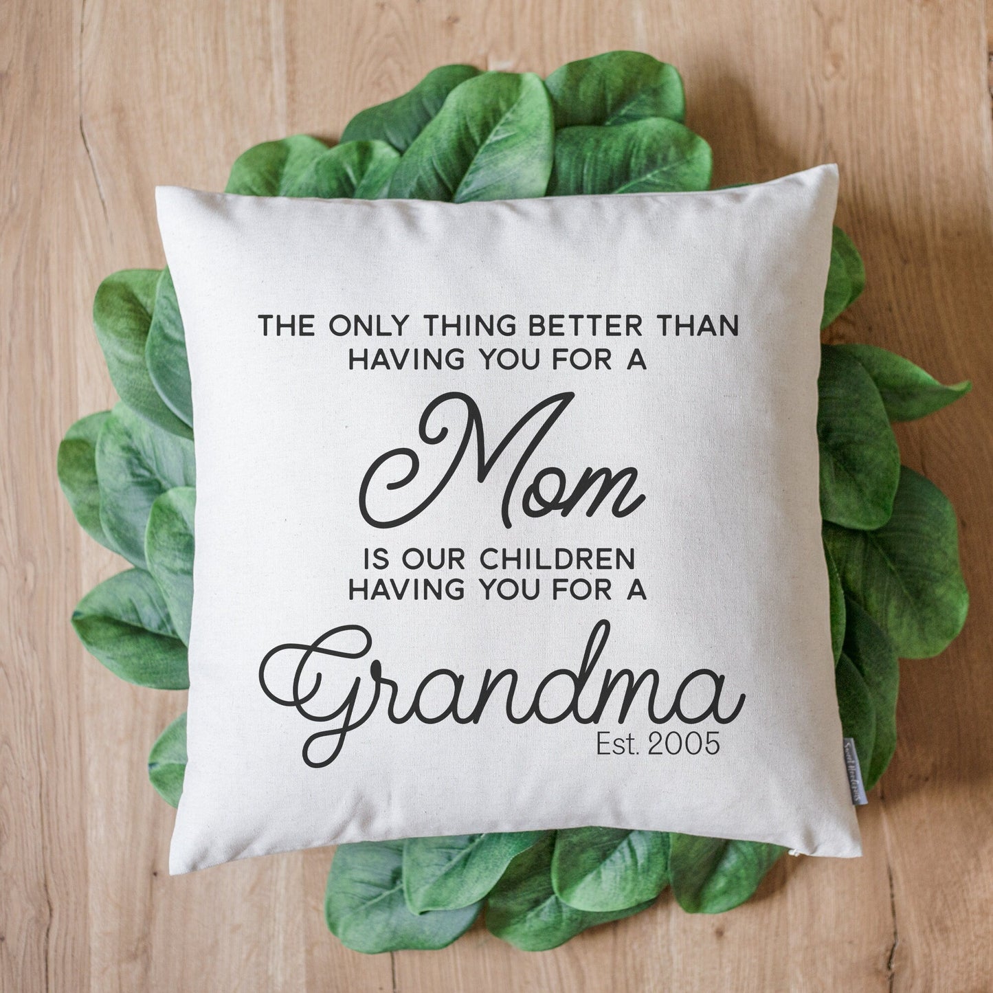 Grandparent Birth Reveal Unique Birth Announcement Pillow | | Pregnancy Announcement Birth Announcement Pillow | Pregnancy Birth Reveal Idea