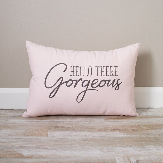 Hello There Gorgeous Pillow | Baby Nursery Decor | Nursery Pillow | Monogrammed Gift | Rustic Home Decor | Rustic Nursery Decor for Girl