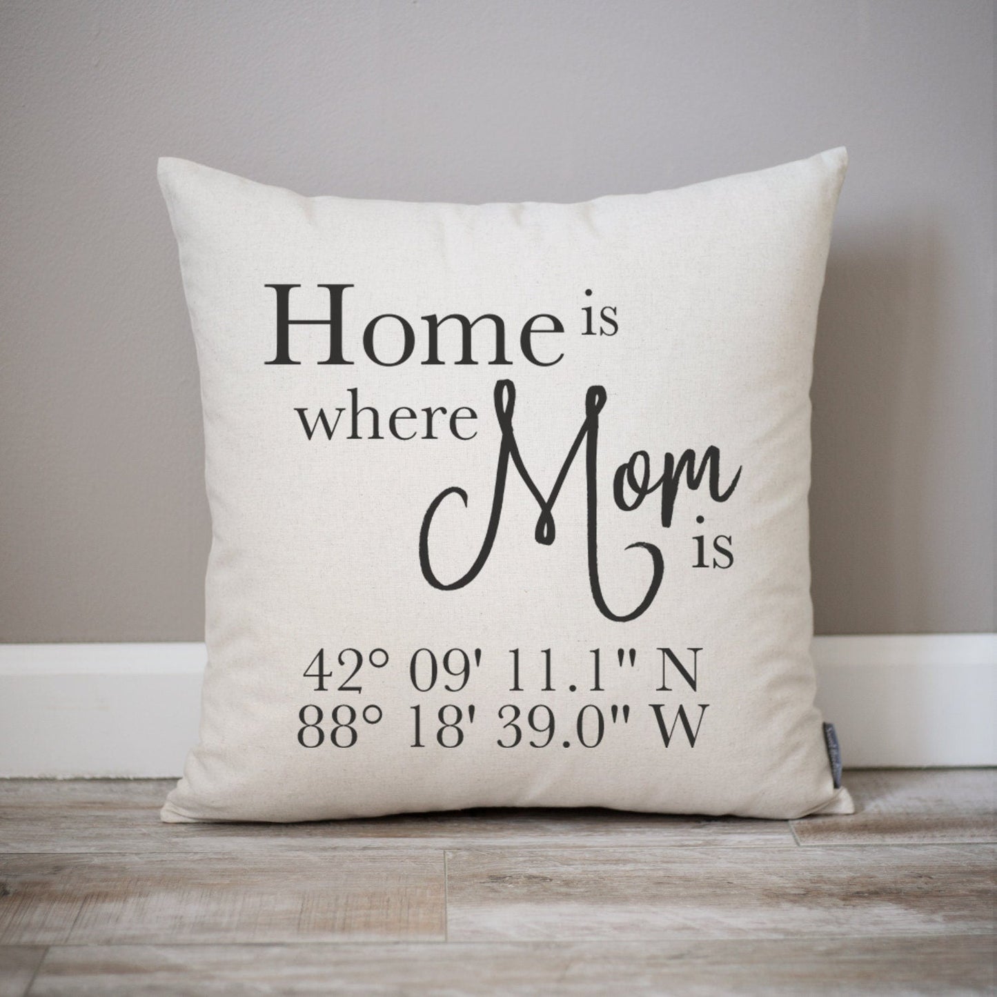 Load image into Gallery viewer, Home Is Where Mom Is | Grandmother Gift | Personalized Gift for Mom | Gift For Grandmother | GPS | Personalized Coordinates Gift | Nana

