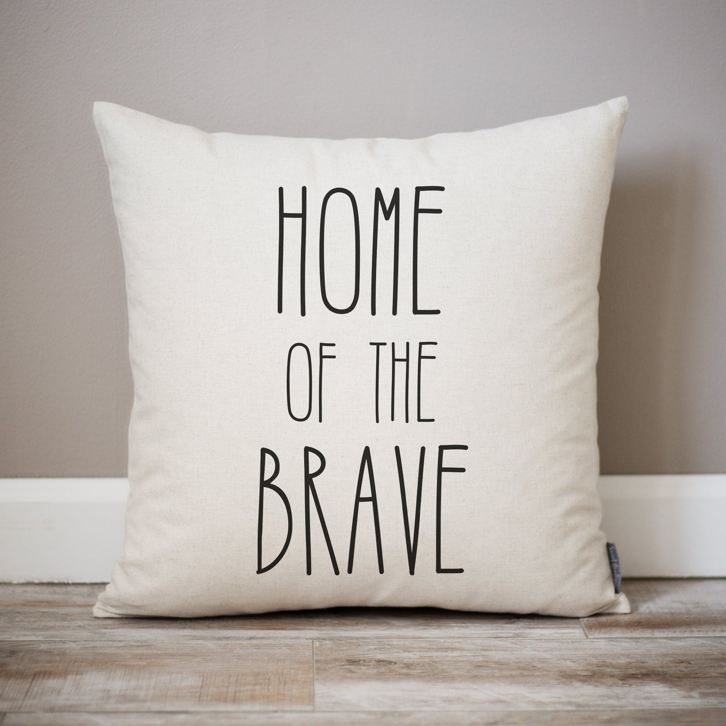 Home of the Brave American Pillow | Forth of July Decorations | 4th of July Flag Pillow | Independence Day Home Decor | Home of the Brave