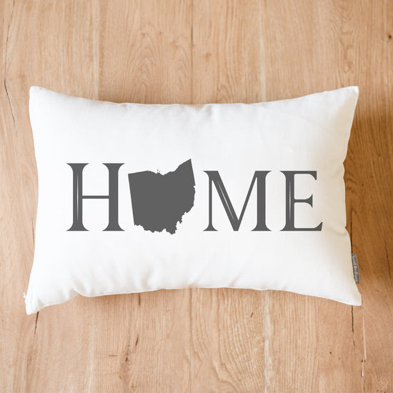 Home with State Pillow | Rustic Decor | Home Decor | Personalized State Pillow | Home Pillow | Dorm Decor | Housewarming Gift