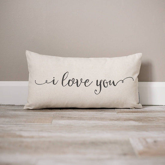 I Love You Pillow | Monogrammed Gift | Gifts For Her | Valentines Day Gift | Valentines Day Gift For Husband | Valentines Decor | Wife Gift
