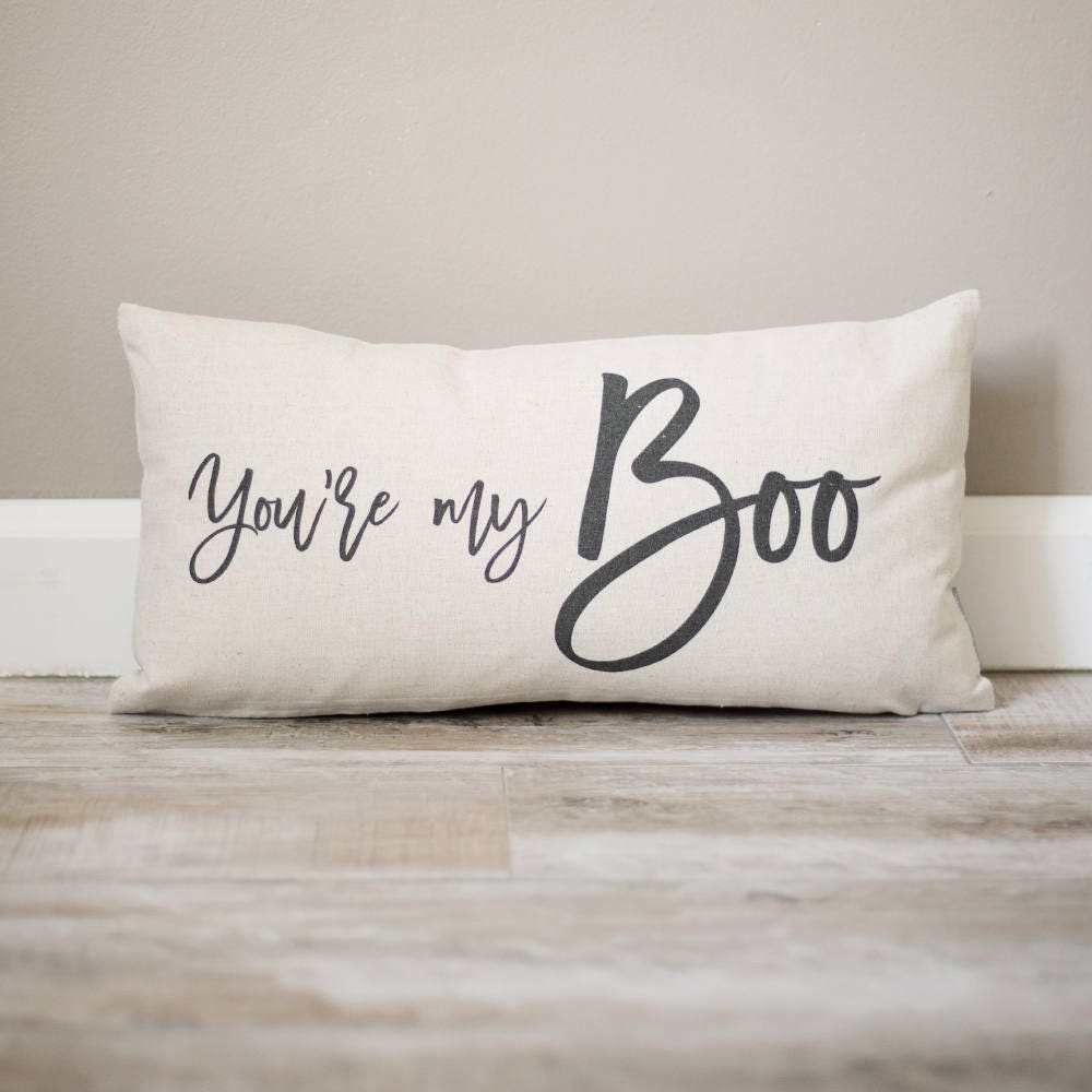 Load image into Gallery viewer, You&amp;#39;re My Boo Pillow | Fall Decor Pillow |  Rustic Home Decor | Halloween Pillow | Farmhouse Decor | Halloween Decor | Fall Decor | Boo
