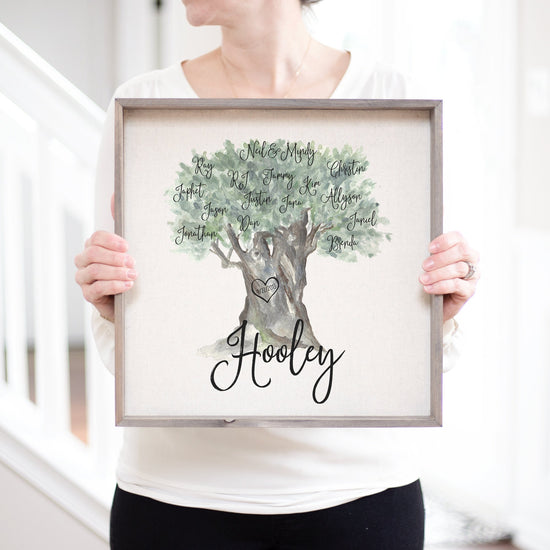 Load image into Gallery viewer, Wedding Party Tree Sign | Bridal Party Tree Sign | Personalized Wedding Gift for Couple | Gift for Couple | Wedding Gift Idea | Wedding Tree
