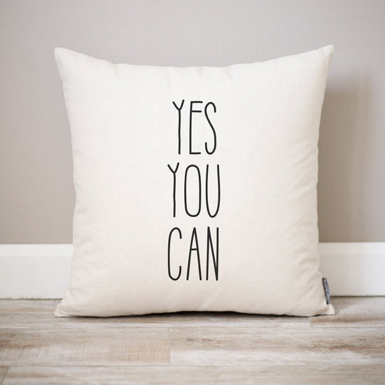 Yes You Can Pillow Dorm Decor | Going Away Dorm Gift for Son Gift for Daughter College Dorm Gifts | Unique Dorm Decor Pillow Ideas