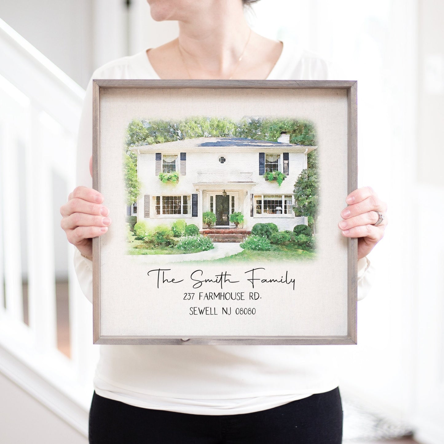 Custom Watercolor House Portrait | Watercolor Painting | Personalized Housewarming Gift First Home Gift | Realtor Closing Gift Home Portrait