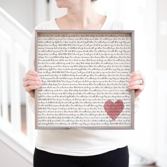 Song Lyrics Personalized Wedding Gift Anniversary Gifts for Men | Wedding Gift Husband Gift Song Lyric Art Wedding First Dance Song Lyrics