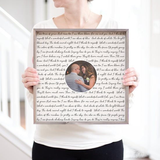 Father’s Day Gift Father of the Bride Gift Framed Song Lyrics Art Wedding Gifts for Parents from Daughter Gift from Bride Song Lyric Wedding