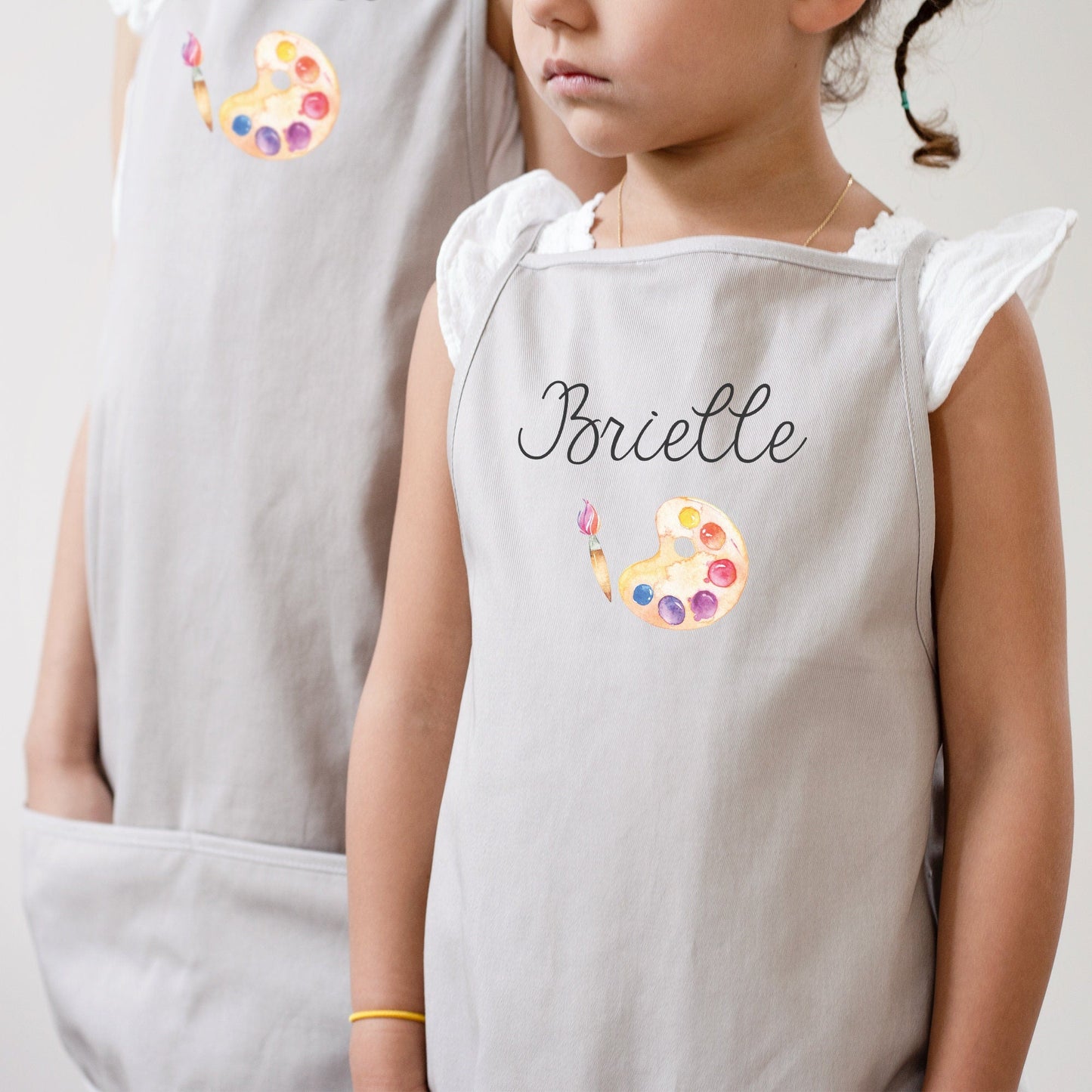 Load image into Gallery viewer, Kids Craft Apron | Youth Kids Apron | Child Apron | Full Craft Kids Apron | Kid Craft Apron | Kid Apron | Personalized Name Apron for Kids
