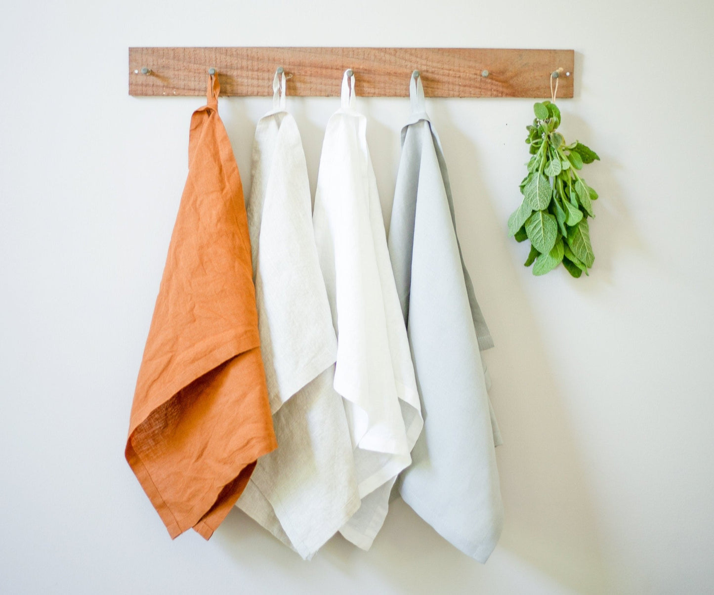 Linen Kitchen Towel-Linen tea towel. Washed linen kitchen towel