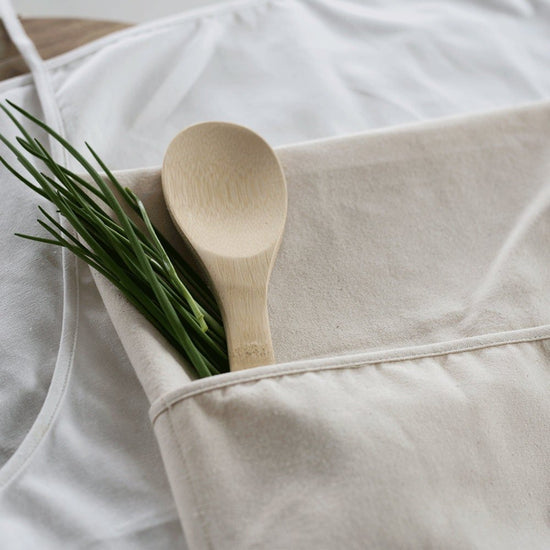 Kitchen Seasoned With Love Personalized Kitchen Apron | Housewarming Gift Idea | Gift For Mom | Sister's Day| Vintage Farmhouse Cotton Apron