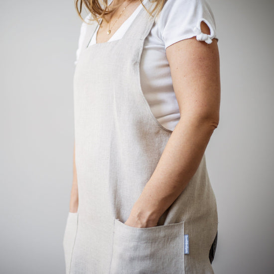Linen Apron | Kitchen Apron | Full Apron | Full Kitchen Apron |  Apron | Vintage Apron | Apron Gift | Full Linen Kitchen Apron | Linen Apron