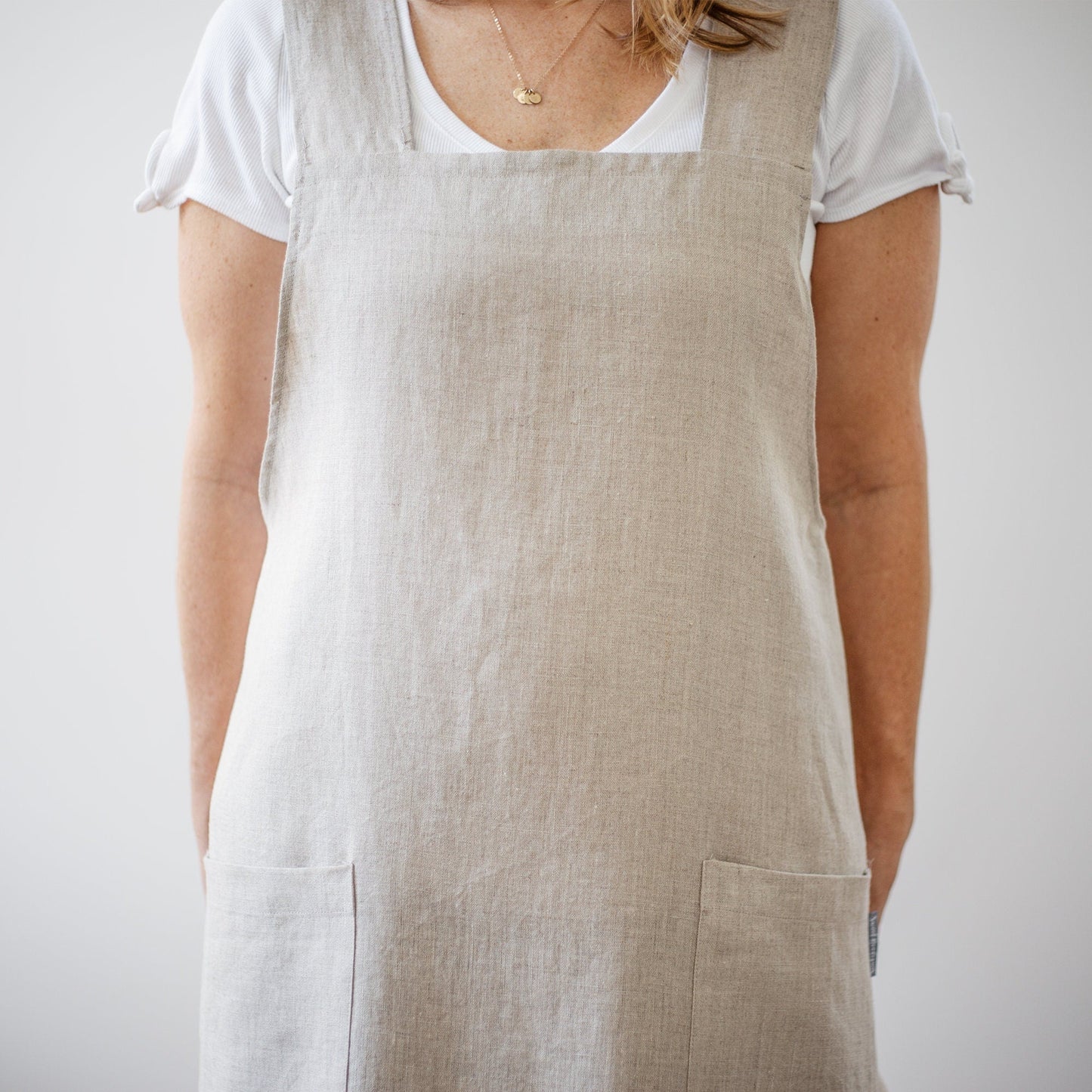Load image into Gallery viewer, Linen Apron | Kitchen Apron | Full Apron | Full Kitchen Apron |  Apron | Vintage Apron | Apron Gift | Full Linen Kitchen Apron | Linen Apron
