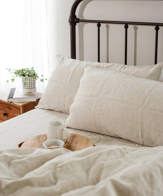 Linen Bedding Duvet in Natural Color | Natural King Queen Soft Linen Duvet Cover | Farmhouse Bedding Home Bedroom Decor Linen Duvet Cover