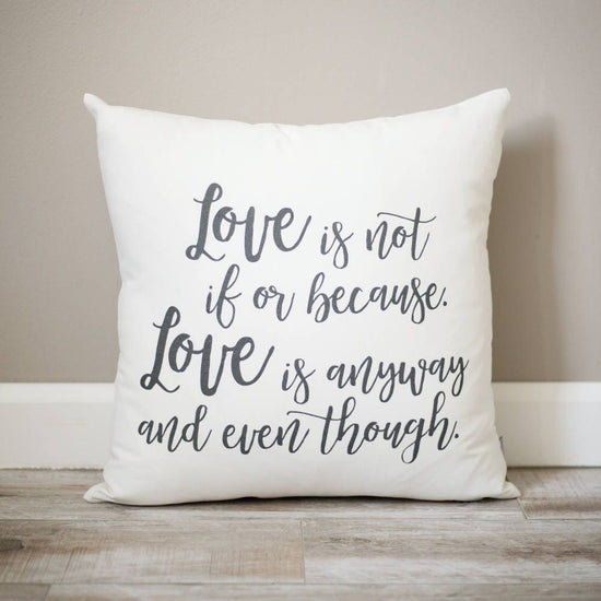 Load image into Gallery viewer, Love Is Not Pillow | Love Pillow | Valentines Pillow | Rustic Home Decor | Valentines Gift | Farmhouse Decor |  Quote Pillow Gift
