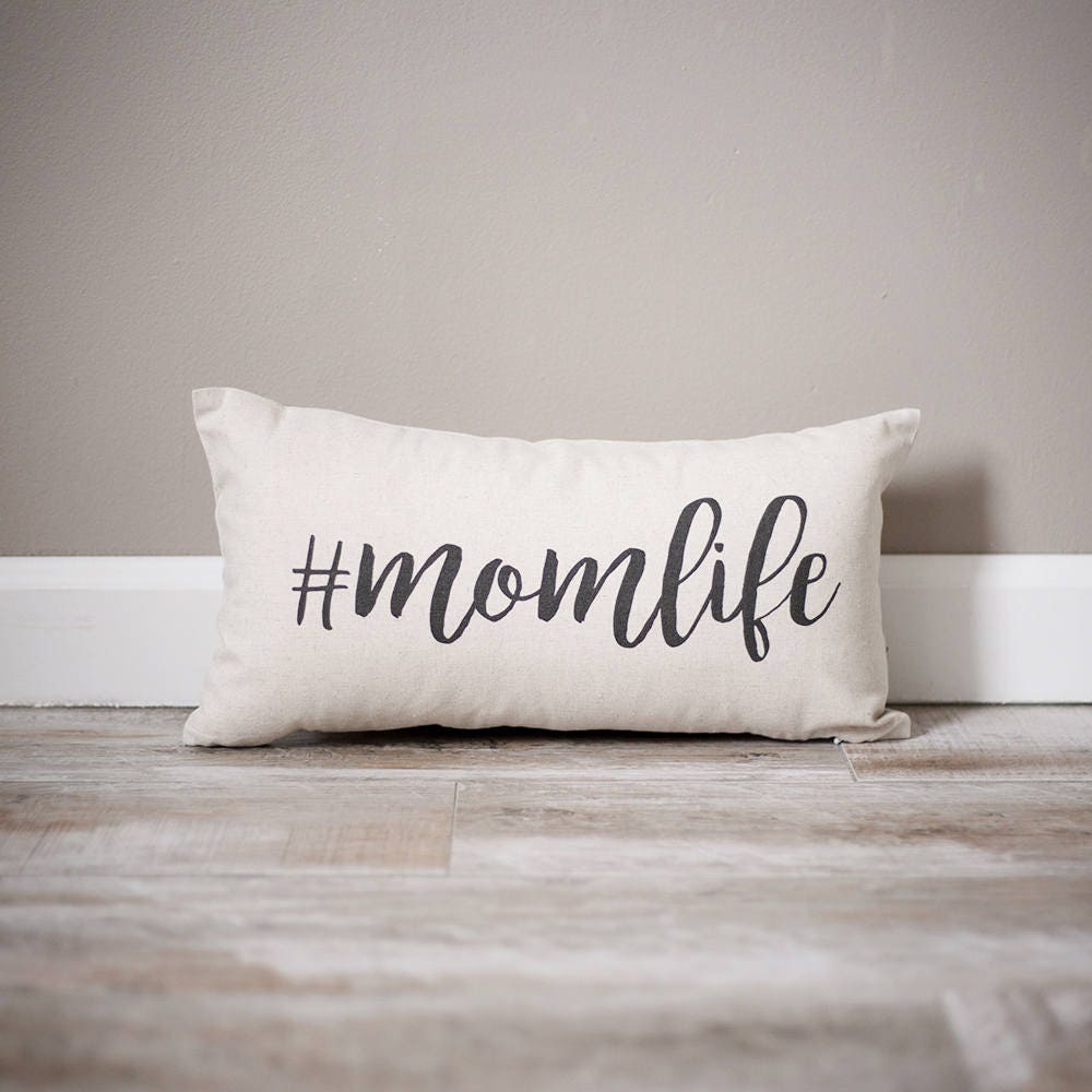 Mom Life Pillow | Mom Gift | Mother's Day Gift | Mother's Day Gift Idea | Rustic Decor | Gift for Mom | Personalized Pillow for Mom