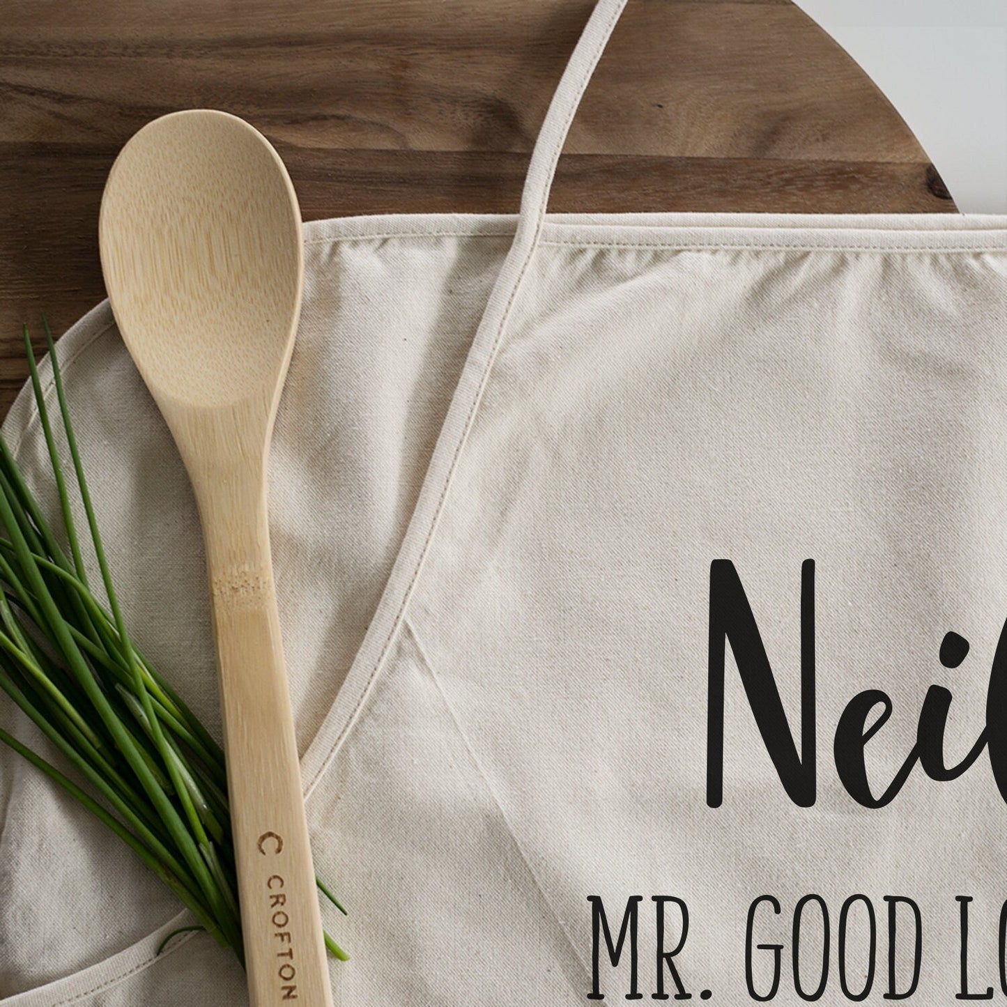 Load image into Gallery viewer, Mr. Good Lookin is Cookin | Grilling Apron | Funny Kitchen Apron for Dad | Fathers Day Apron Gift | BBQ Grill Gift for Dad | Personalized
