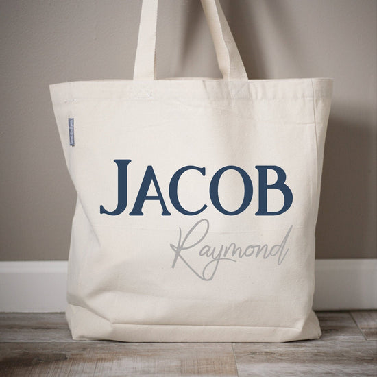 Load image into Gallery viewer, Name Tote Bags | Day Care Bag | Baby Tote Bags | Tote Bags | Personalized Tote Bags | Monogram Tote Bag | Custom Tote Bag | Mom Bag
