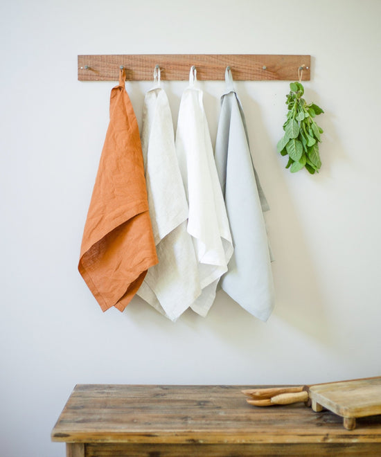 Load image into Gallery viewer, Natural Linen Tea Dish Towel | Washed Linen Kitchen Towel | Hand Towel Natural Dish Towel | Natural Linen Dishcloths Towel For Kitchen Home
