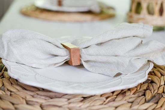 Load image into Gallery viewer, Natural Soft Kitchen Linen Napkin Set of 2 | Handmade Soft Linen Napkin Set | Linen Napkins Fall Kitchen Decor | Table Decor | Table Linens
