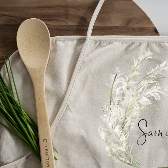 Pampas Grass | Mother of the Groom | Personalized Apron | Kitchen Apron | Custom Apron Gift | Bridesmaid Gifts | Bridal Party Gift