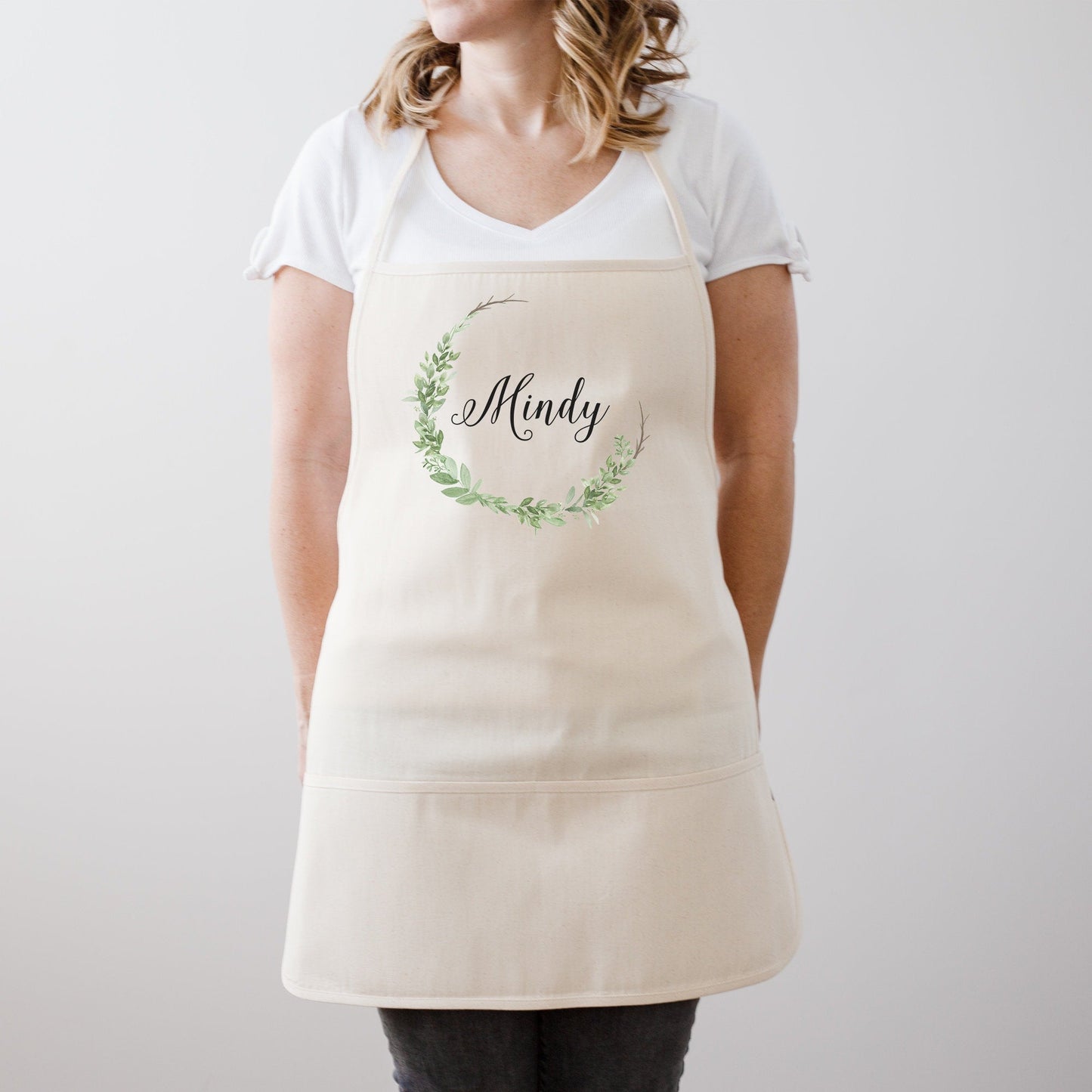 Load image into Gallery viewer, Personalized Apron For Mom | Kitchen Apron | Custom Apron | Kitchen Apron | Custom Monogram Apron | Cotton Canvas Full Apron | Gift for Mom
