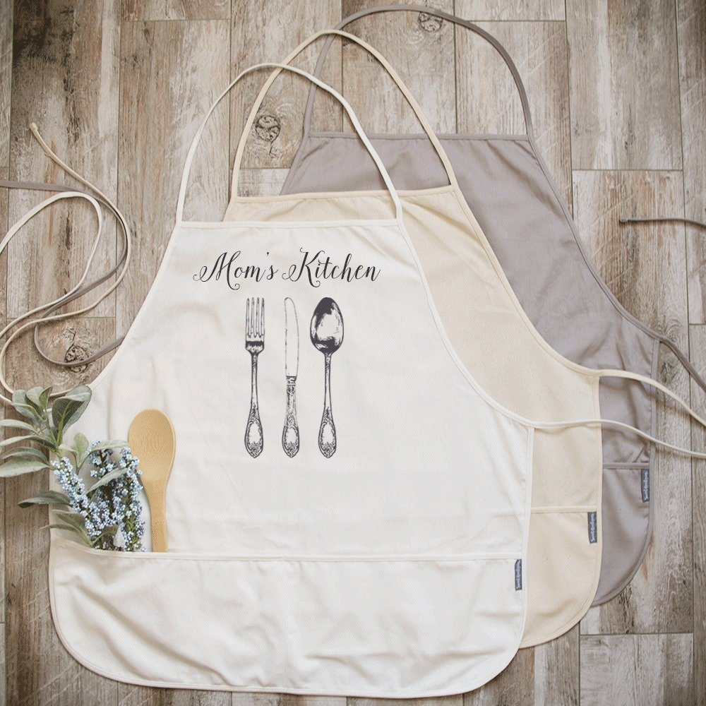 Personalized Apron | Mom's Kitchen Apron | Custom Apron Gift | Mom's Apron | Gift For Mom | Mom Gift Kitchen Apron | Personalized Name Apron