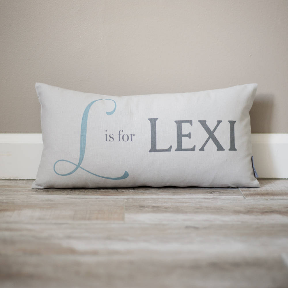 Load image into Gallery viewer, Personalized Baby Name Pillow | Personalized Baby Pillow | Baby Name Pillow | New Baby Gift | Gift for New Mom | Baby Pillow | New Mom Gift
