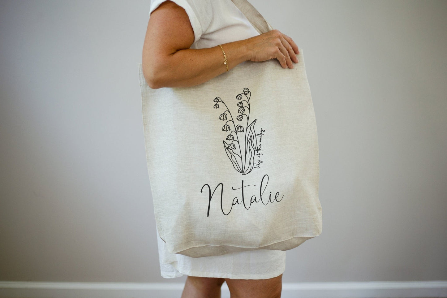 Personalized Canvas Tote Bag with Name, Graduation gift, beach bag
