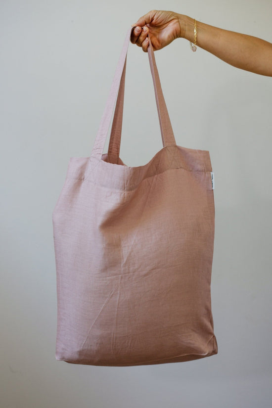 Personalized Birth Month Flower Linen Shopping Tote Bag | Personalized Bridesmaid Proposal Gift Idea | Eco Friendly Reusable Market Tote Bag