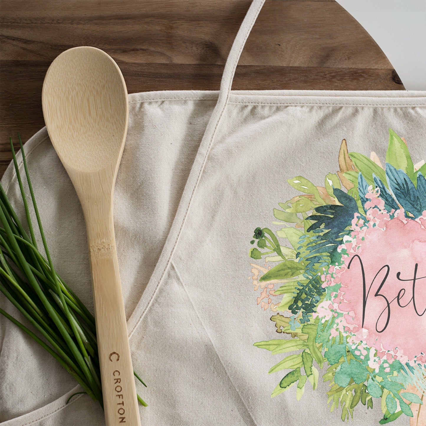 Personalized Kitchen Apron | Custom Bridesmaid Gift | Housewarming Gift | Bridesmaid Proposal Idea | Gift For Mom | Bridal Shower Gift Idea