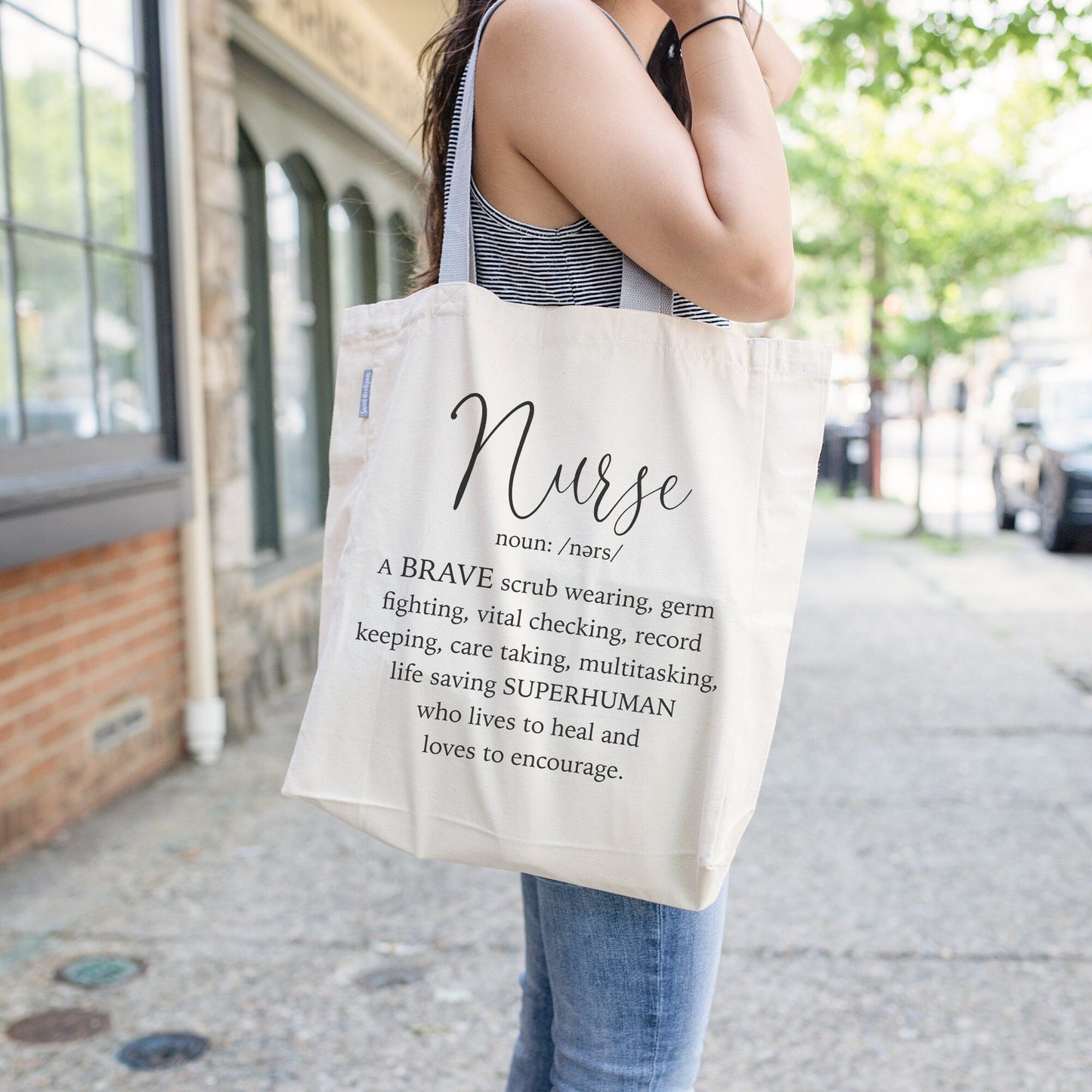 Custom Utility Tote Bag with Logo 