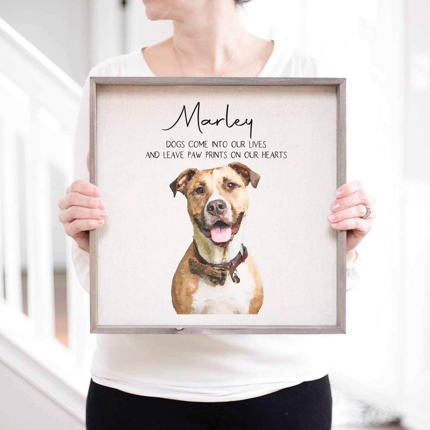 Load image into Gallery viewer, Personalized Pet Loss Portrait | Pet Loss Gifts | Dog Loss Gift | Custom Pet Portrait Gift | Pet Sympathy Gift Pet Loss Portrait Watercolor
