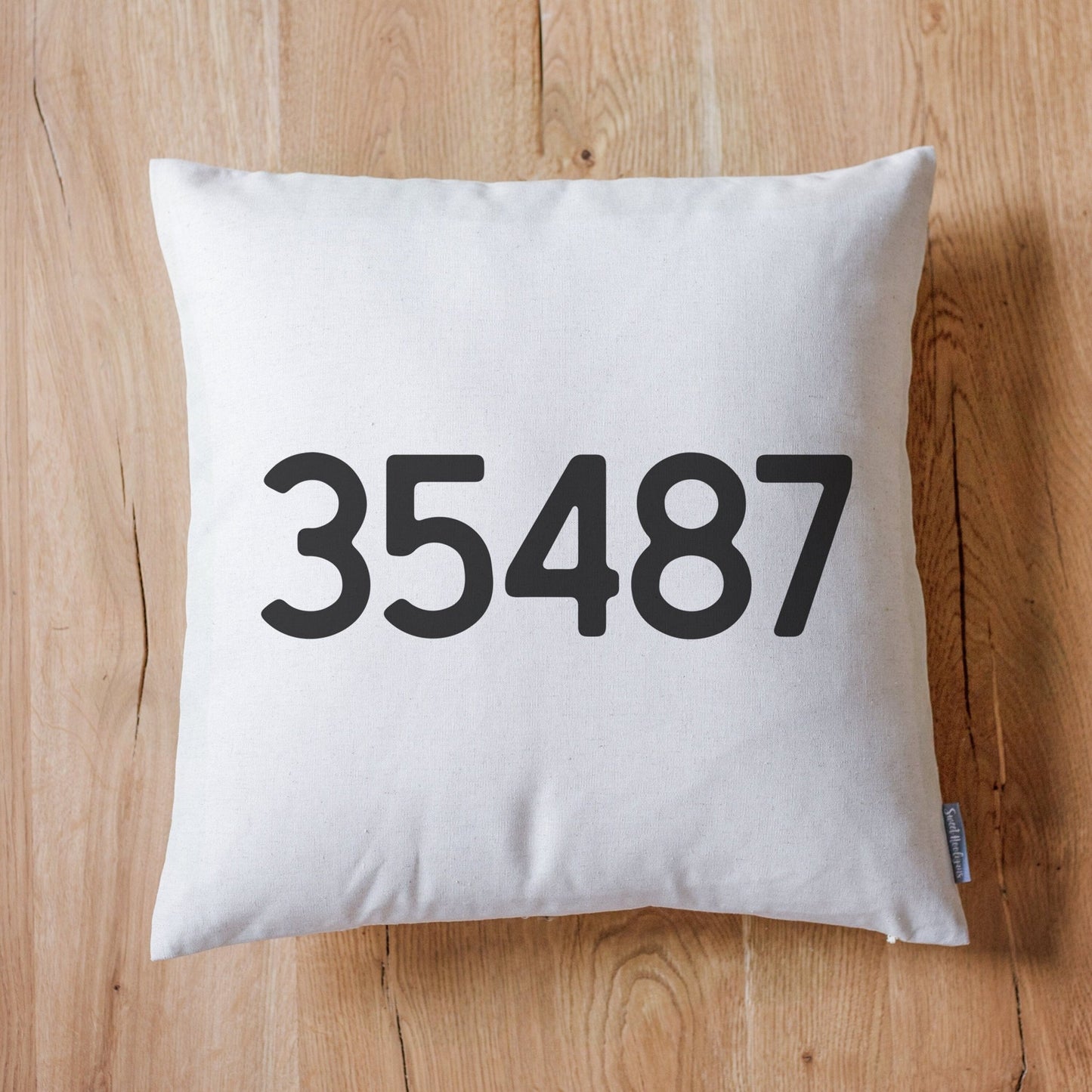 Personalized Zip Code Pillow | Personalized Pillow | Dorm Decor | Monogrammed Gift | Rustic Home Decor | Home Decor | Farmhouse Decor