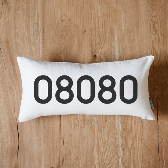 Personalized Zip Code Pillow | Personalized Pillow | Dorm Decor | Monogrammed Gift | Rustic Home Numbers Pillow Home Decor Farmhouse Decor