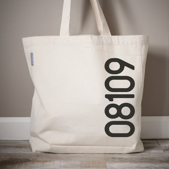 Personalized Zip code Tote Bags | Party Tote Bags | Tote Bags | Bridal Party Gift Bags | Personalized Tote Bags | Monogram Tote Bag