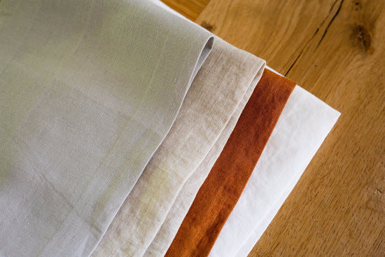 Rust Linen Kitchen Tablecloth  | 100% Linen Rectangular Table Linens | Custom Linen Fabric Tablecloth | Kitchen Natural Linen Tablecloth